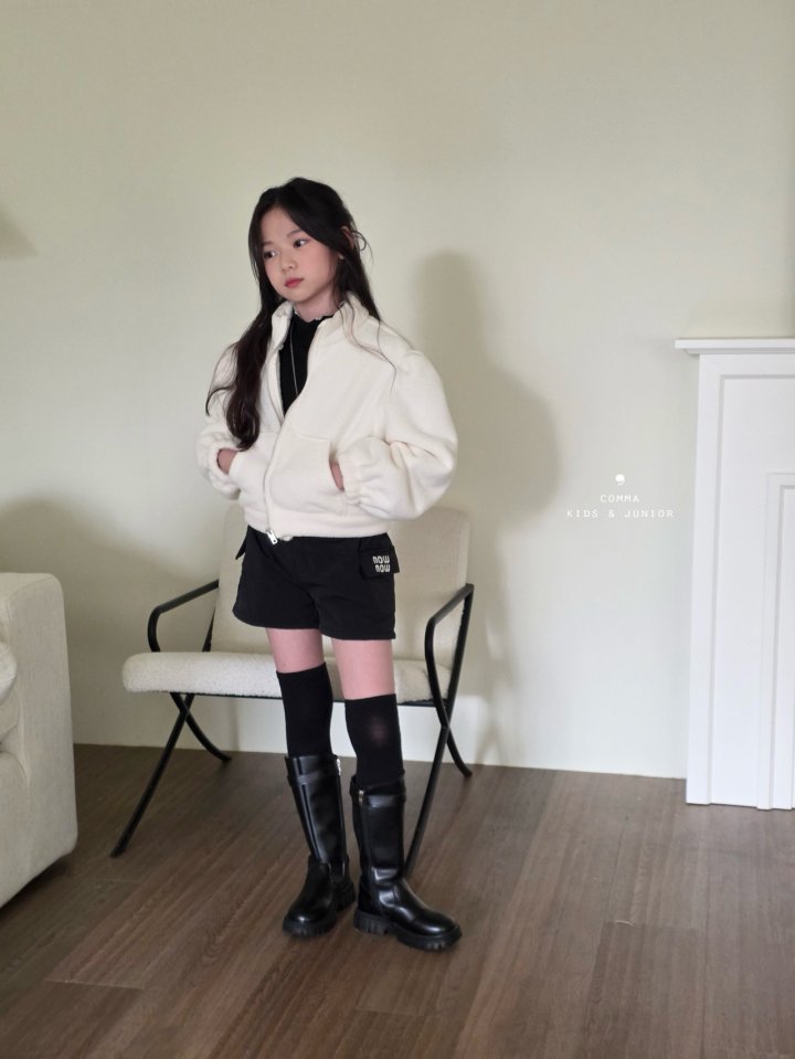 Comma - Korean Children Fashion - #childrensboutique - Shirring Fleece Jacket (with Balaclava) - 10