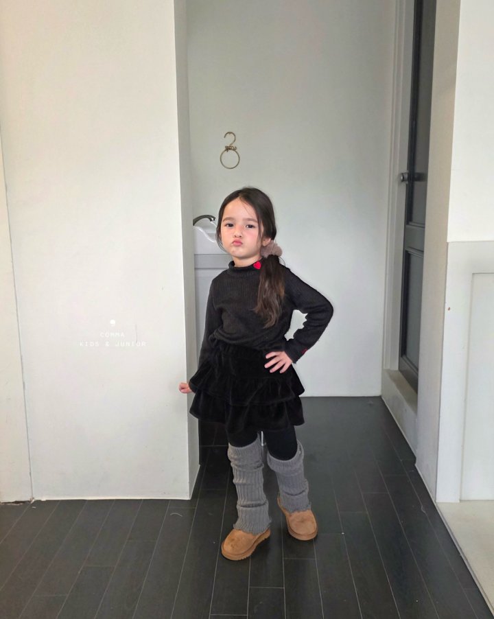 Comma - Korean Children Fashion - #designkidswear - Heart Mock Neck Tee - 3