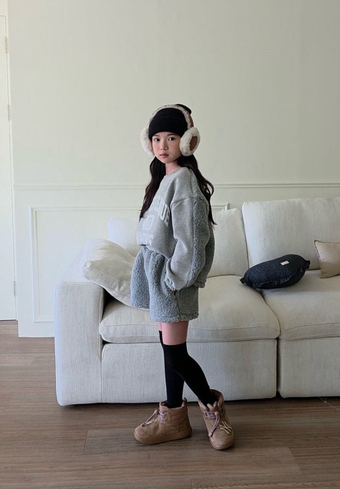 Comma - Korean Children Fashion - #designkidswear - Fleece Set (Junior) - 5