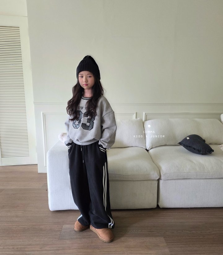 Comma - Korean Children Fashion - #discoveringself - Cut Line Double Stripe Pants - 3