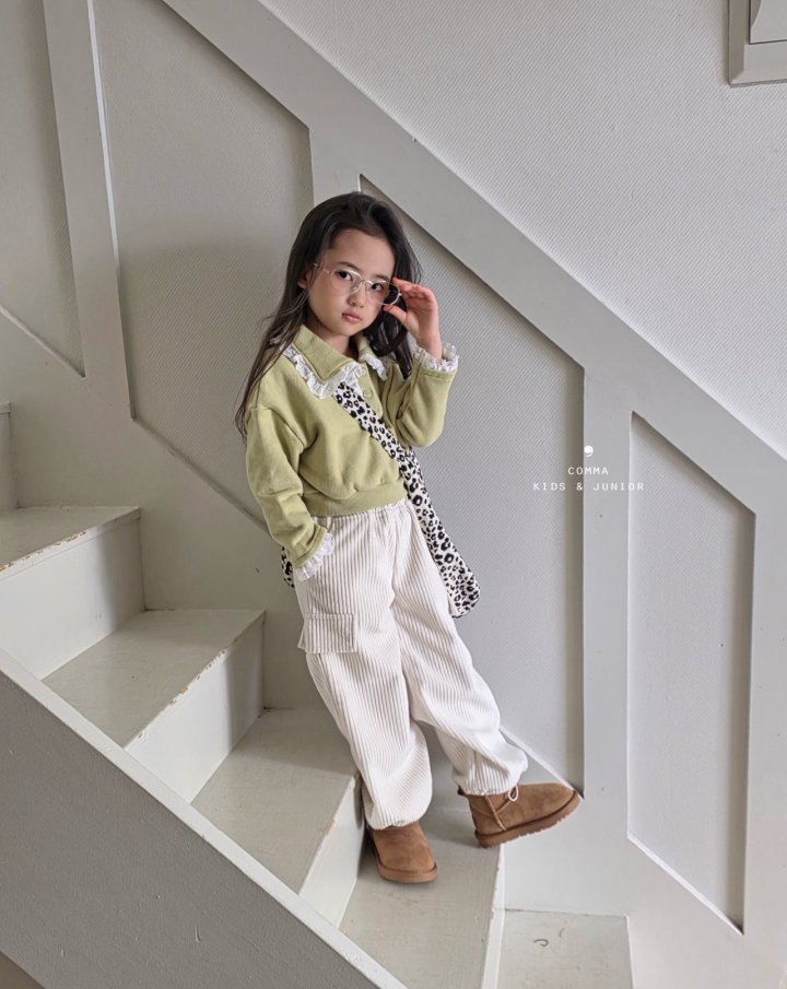 Comma - Korean Children Fashion - #fashionkids - Ribbed Two Way Pants - 11
