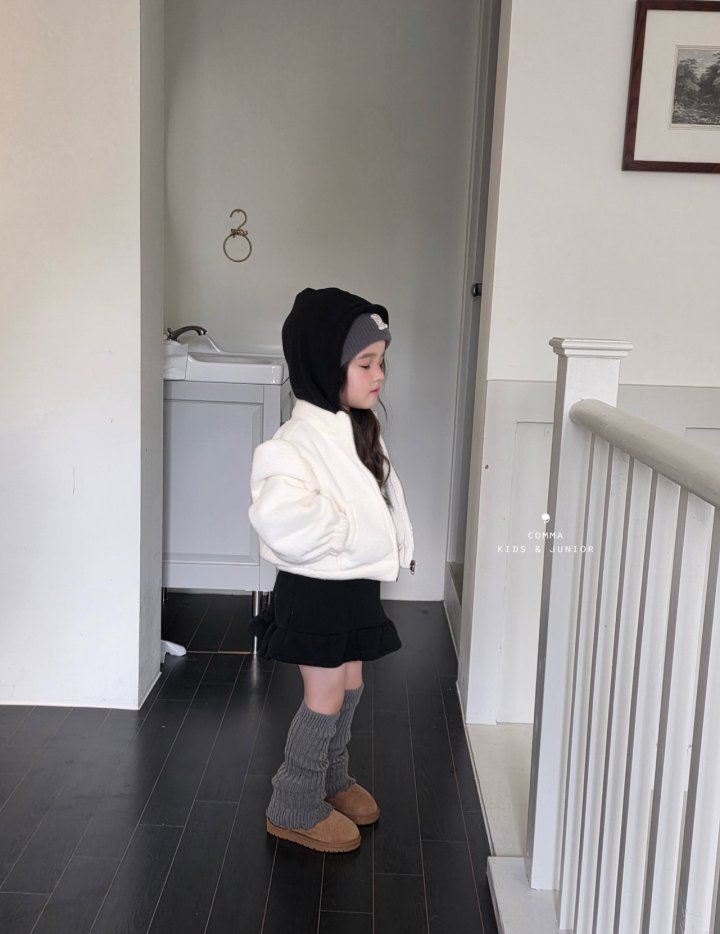 Comma - Korean Children Fashion - #fashionkids - Shirring Fleece Junior Jacket (with Balaclava) - 12