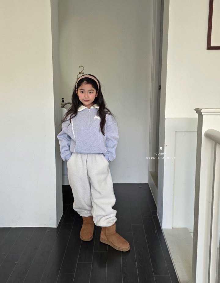 Comma - Korean Children Fashion - #fashionkids - Lace Half Zip-Up