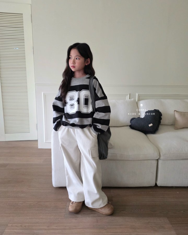 Comma - Korean Children Fashion - #kidsshorts - Ribbed Two Way Pants - 12