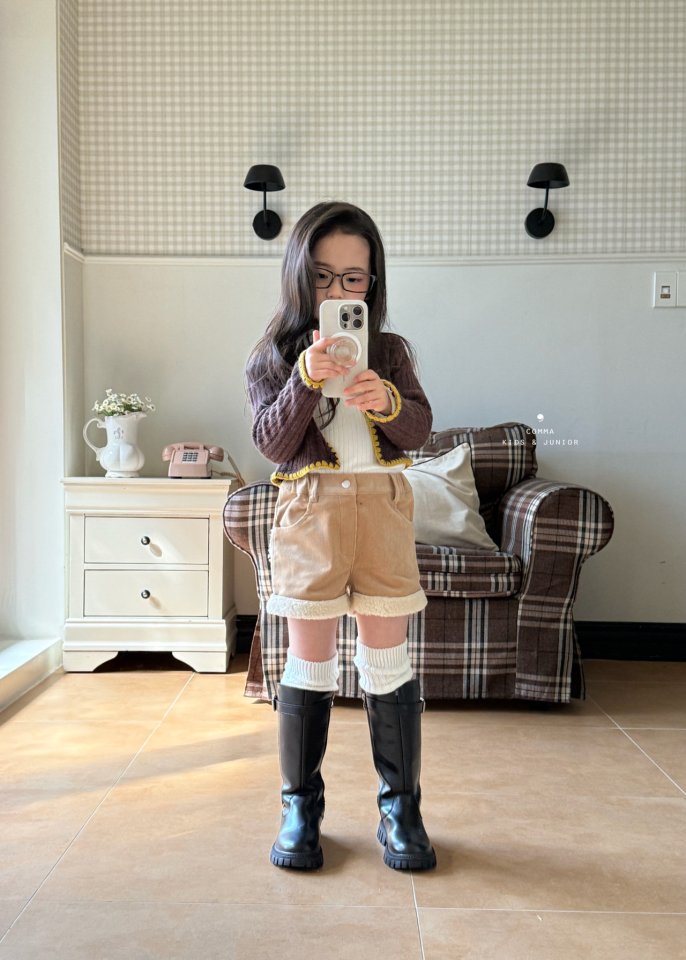 Comma - Korean Children Fashion - #kidsshorts - Point Cardigan - 9
