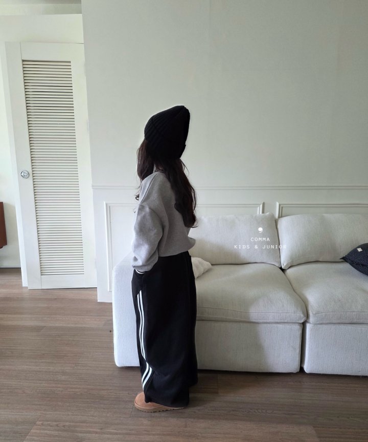 Comma - Korean Children Fashion - #kidsshorts - Cut Line Double Stripe Pants - 5
