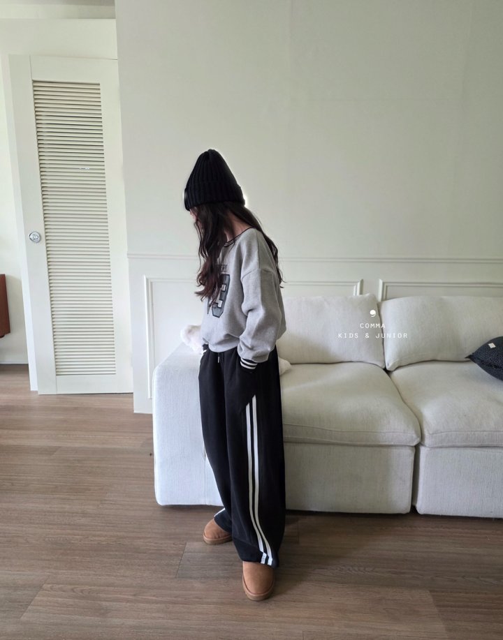 Comma - Korean Children Fashion - #fashionkids - Cut Line Double Stripe Pants (Junior) - 4