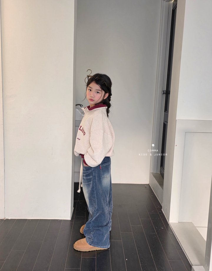 Comma - Korean Children Fashion - #kidsshorts - Teddy Half Zip-Up - 3