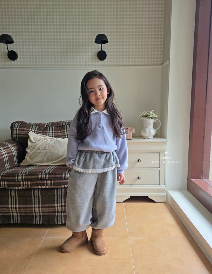 Comma - Korean Children Fashion - #kidsshorts - Skirt Jogger Pants - 10