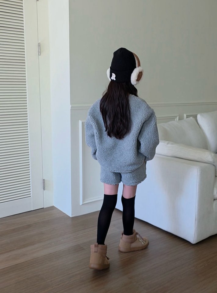 Comma - Korean Children Fashion - #kidsshorts - Fleece Set (Junior) - 8
