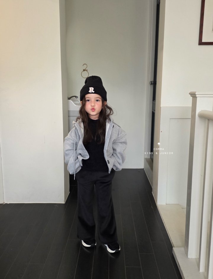 Comma - Korean Children Fashion - #kidsshorts - Ribbed Bootcut Pants - 12