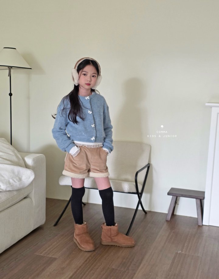 Comma - Korean Children Fashion - #kidsshorts - Ribbon Cardigan - 7