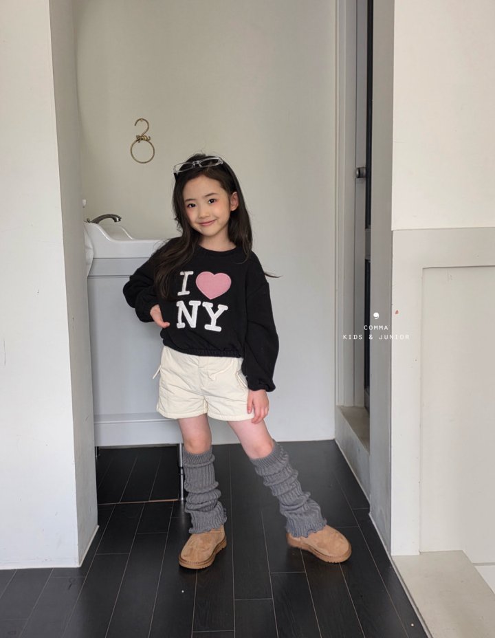 Comma - Korean Children Fashion - #kidsshorts - NY Heart Tee - 5