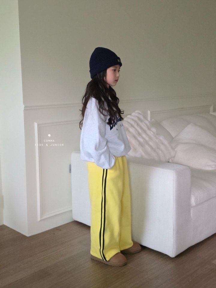 Comma - Korean Children Fashion - #kidsshorts - Lemon Double Line Pants (Junior) - 3