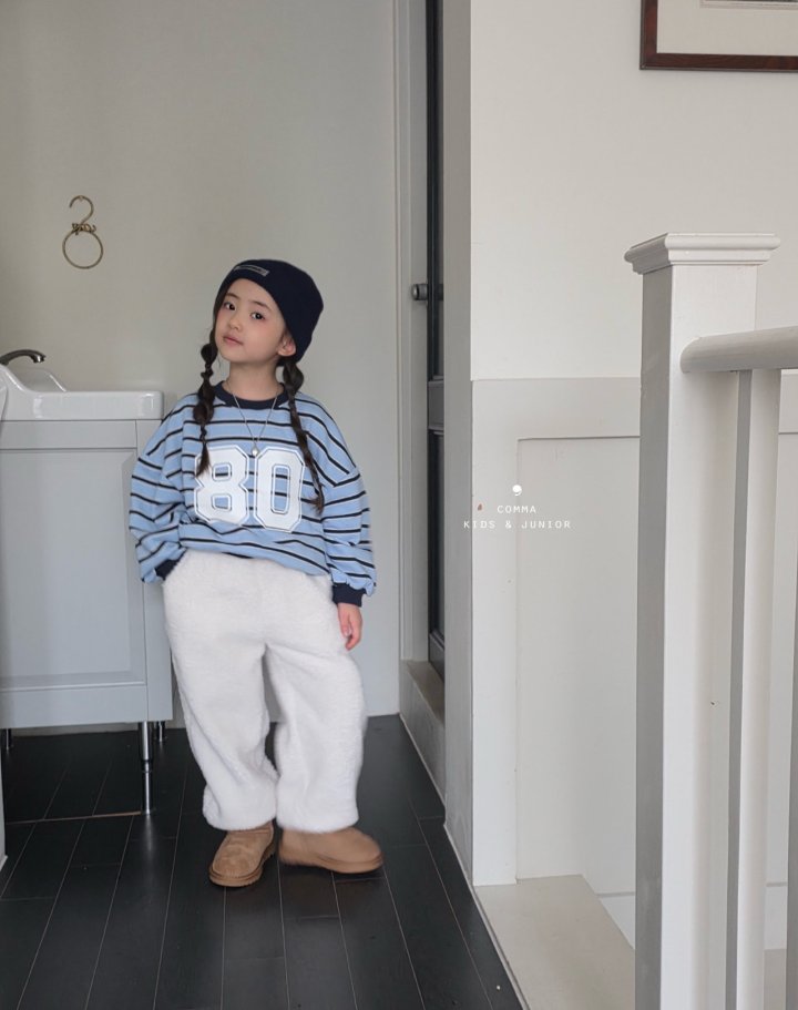 Comma - Korean Children Fashion - #kidsshorts - 80 Stripe Sweatshirt (Junior) - 12