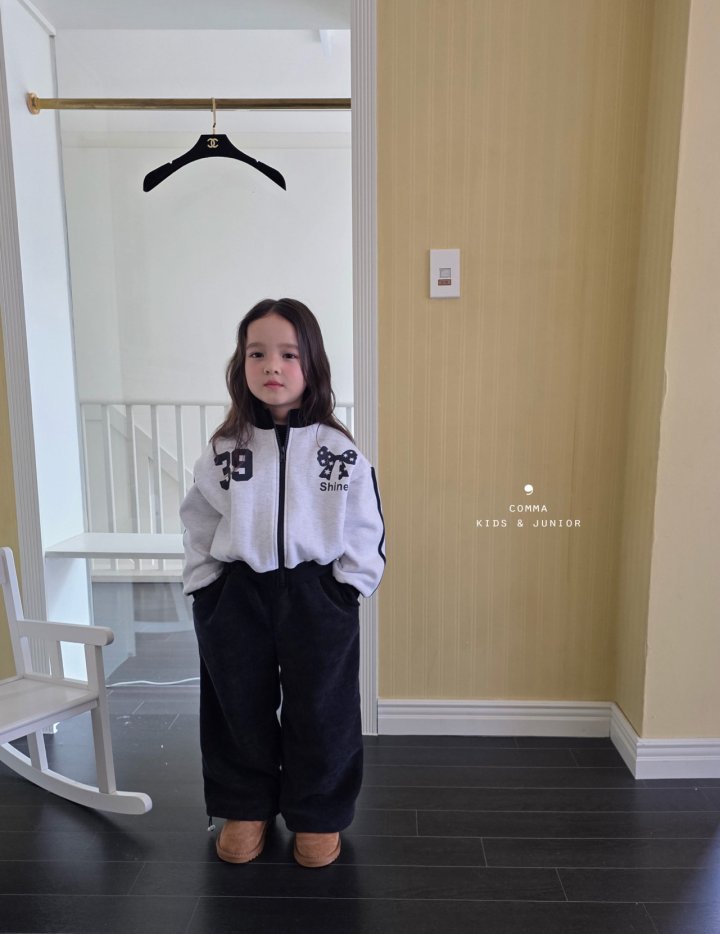 Comma - Korean Children Fashion - #kidsstore - Ribbed Wide Pants (Junior) - 10