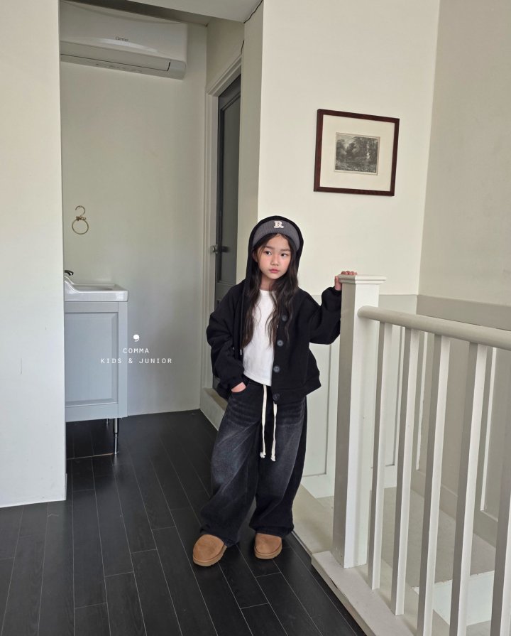 Comma - Korean Children Fashion - #kidsstore - Hood Button Jacket (Junior) - 6