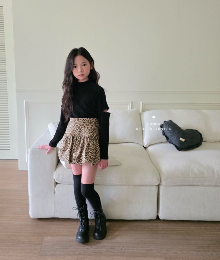 Comma - Korean Children Fashion - #kidsstore - Leopard Balloon Skirt (Junior)