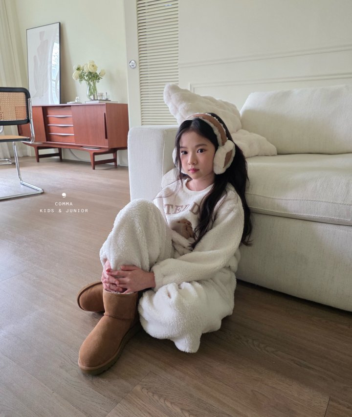 Comma - Korean Children Fashion - #kidzfashiontrend - Fleece Jogger Pants (Junior) - 5