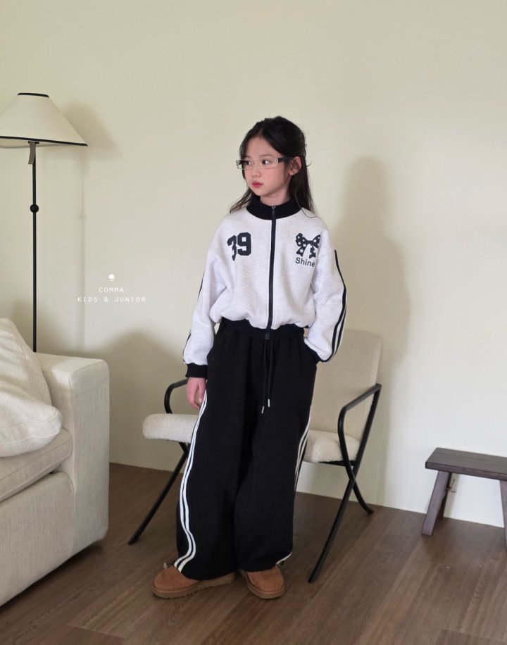 Comma - Korean Children Fashion - #littlefashionista - Cut Line Double Stripe Pants (Junior) - 8