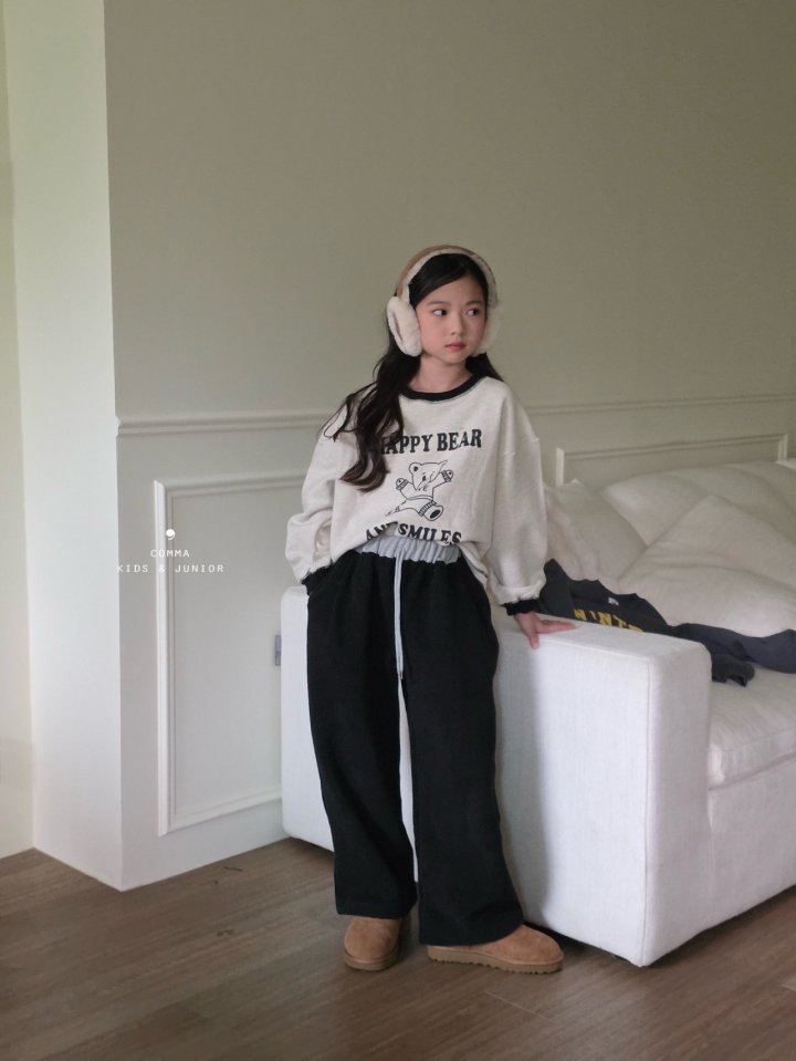 Comma - Korean Children Fashion - #littlefashionista - Happy Bear Tee - 3