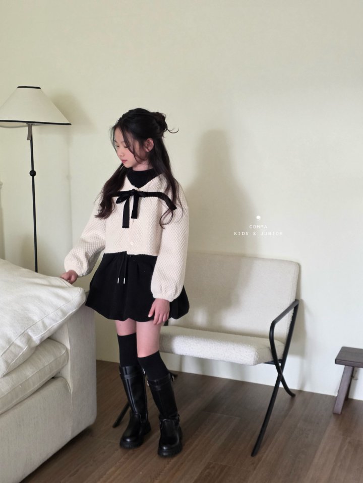 Comma - Korean Children Fashion - #littlefashionista - String Cardigan - 12