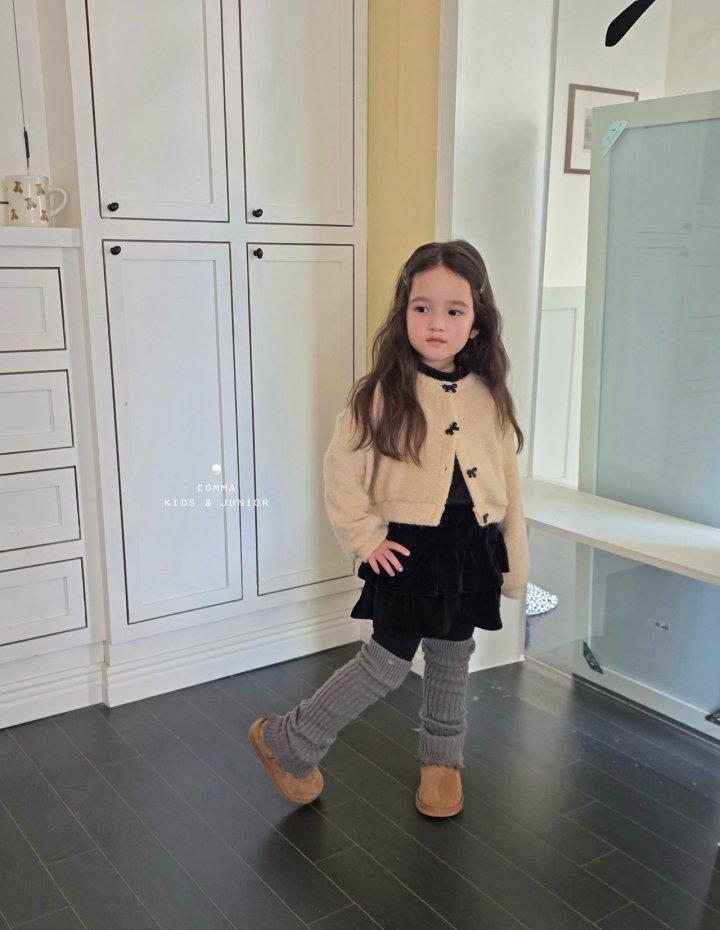 Comma - Korean Children Fashion - #littlefashionista - Ribbon Cardigan (Junior) - 10
