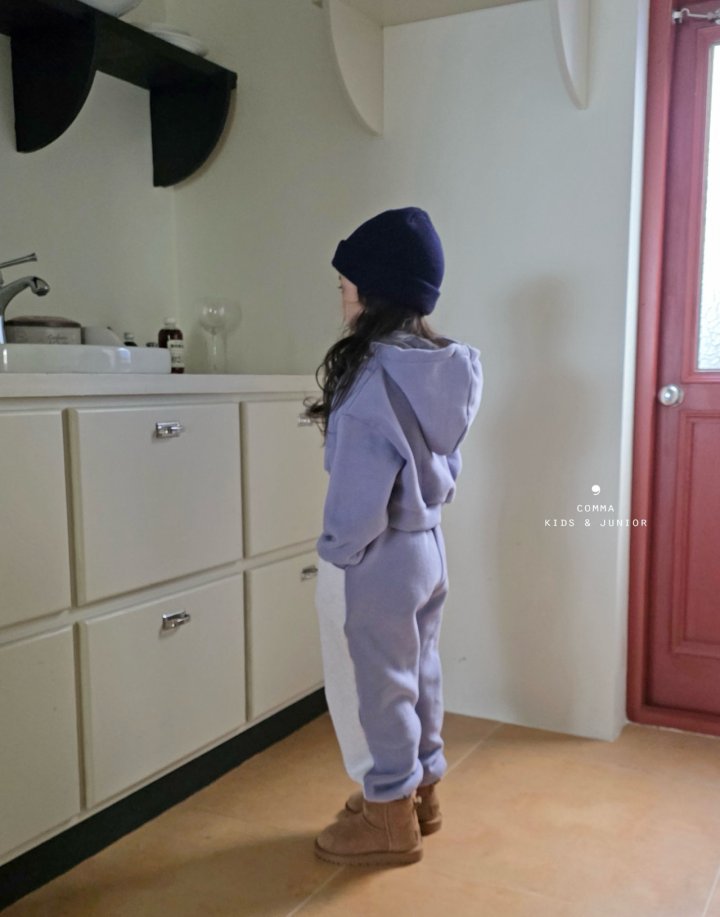 Comma - Korean Children Fashion - #littlefashionista - Half-Half Jogger Pants - 6
