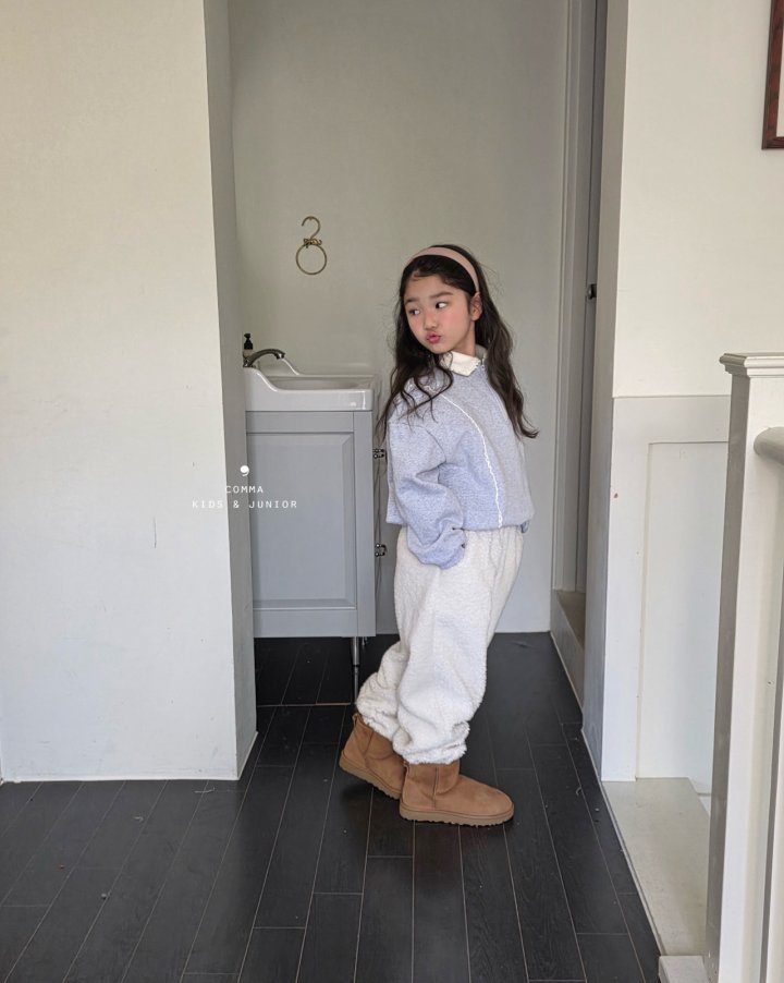 Comma - Korean Children Fashion - #littlefashionista - Lace Half Zip-Up - 6