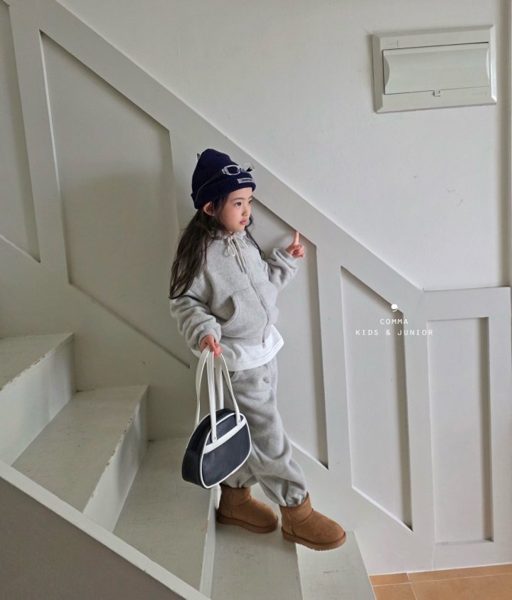Comma - Korean Children Fashion - #magicofchildhood - Fleece Hood Jacket - 3