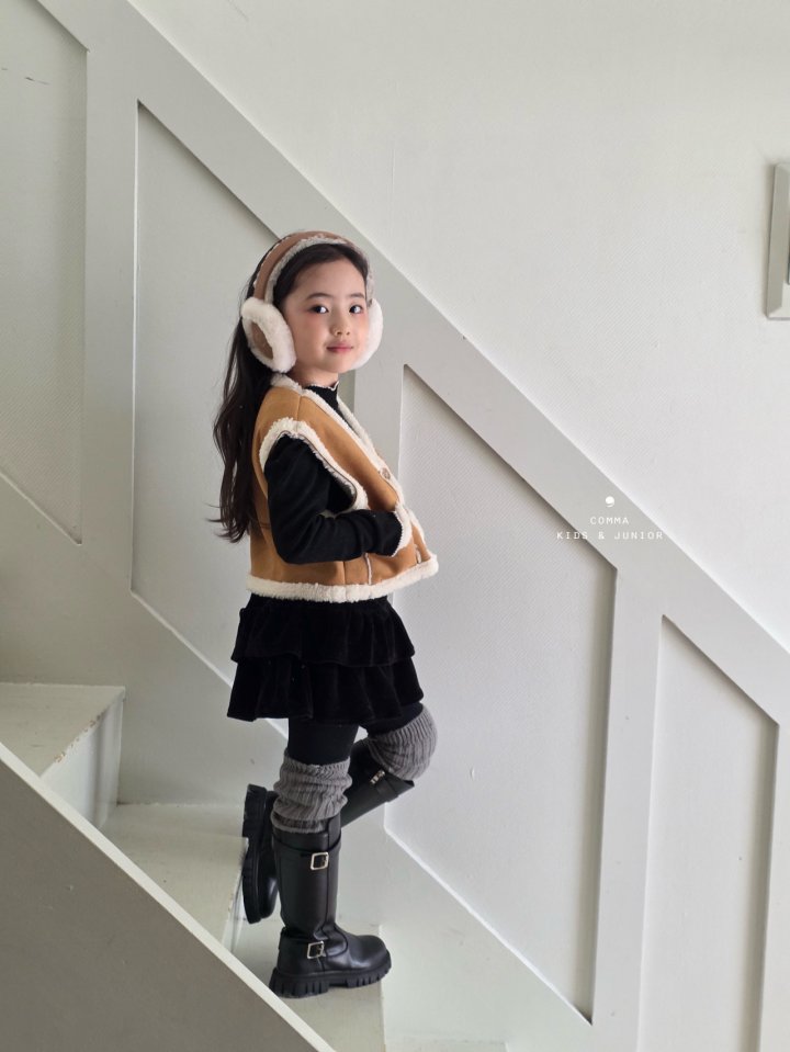 Comma - Korean Children Fashion - #magicofchildhood - Mustang Vest (with Scarf Set) - 6