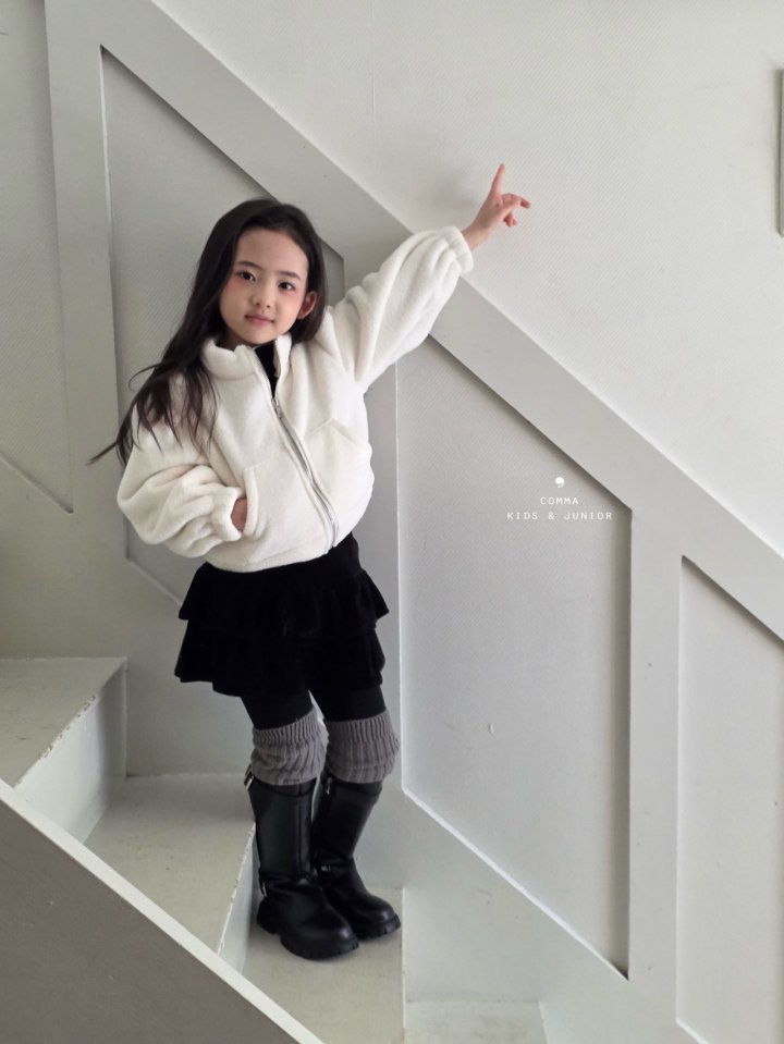 Comma - Korean Children Fashion - #minifashionista - Shirring Fleece Junior Jacket (with Balaclava) - 5