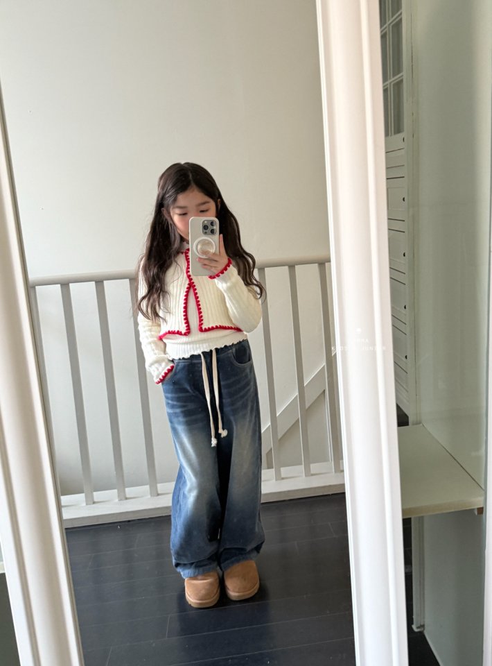 Comma - Korean Children Fashion - #minifashionista - Point Cardigan