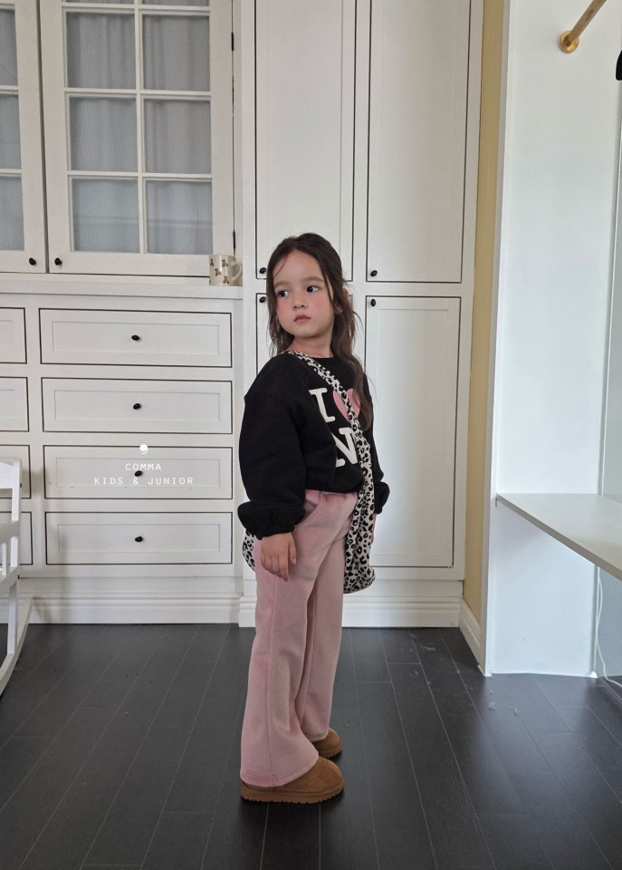 Comma - Korean Children Fashion - #magicofchildhood - Ribbed Bootcut Pants - 4