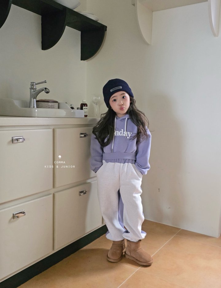 Comma - Korean Children Fashion - #minifashionista - Half-Half Jogger Pants - 8