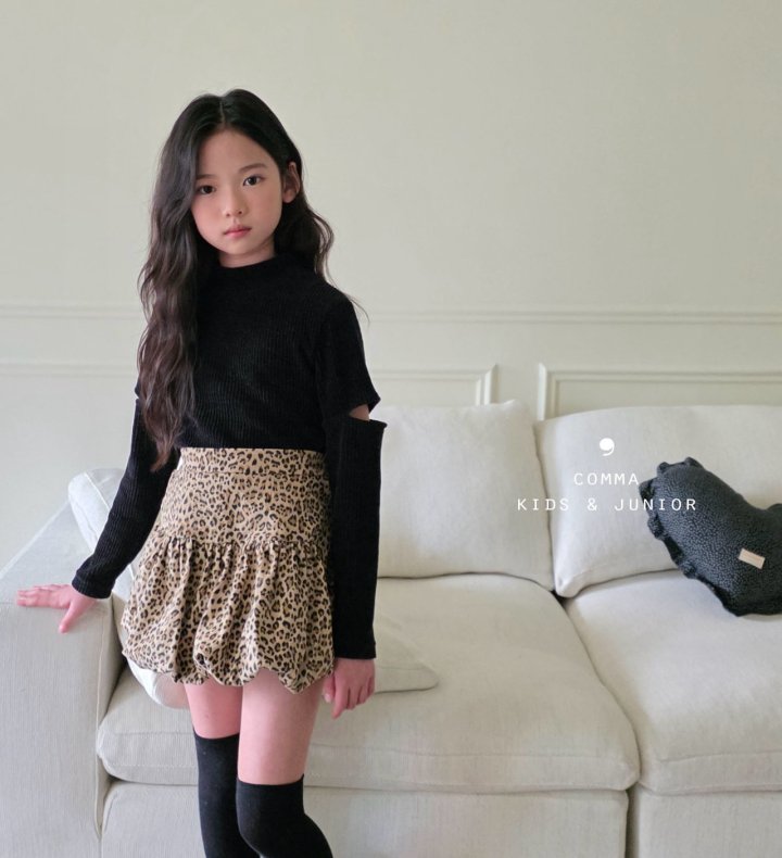 Comma - Korean Children Fashion - #minifashionista - Ribbed Cutting Tee - 9