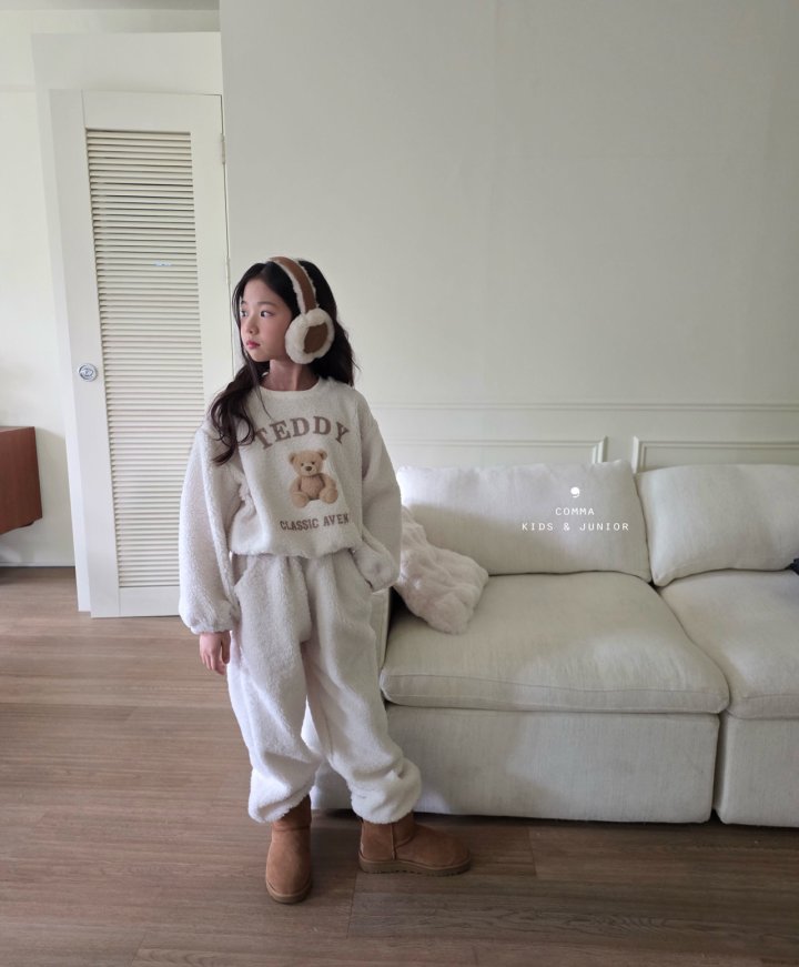 Comma - Korean Children Fashion - #prettylittlegirls - Furry Bear Sweatshirt - 5