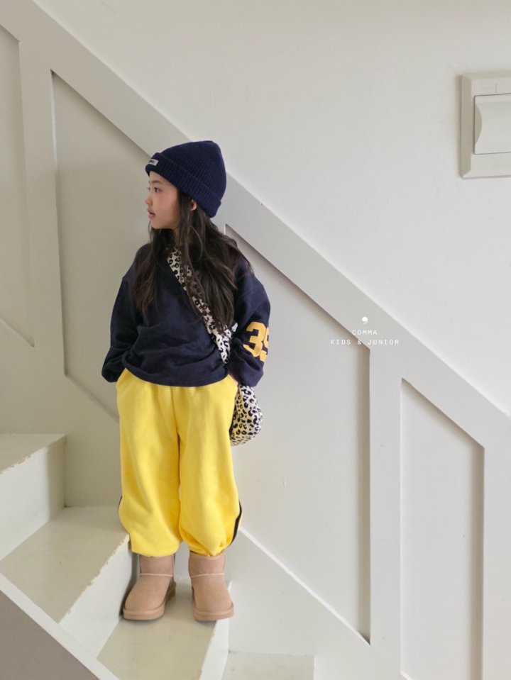 Comma - Korean Children Fashion - #prettylittlegirls - Lemon Double Line Pants (Junior) - 10