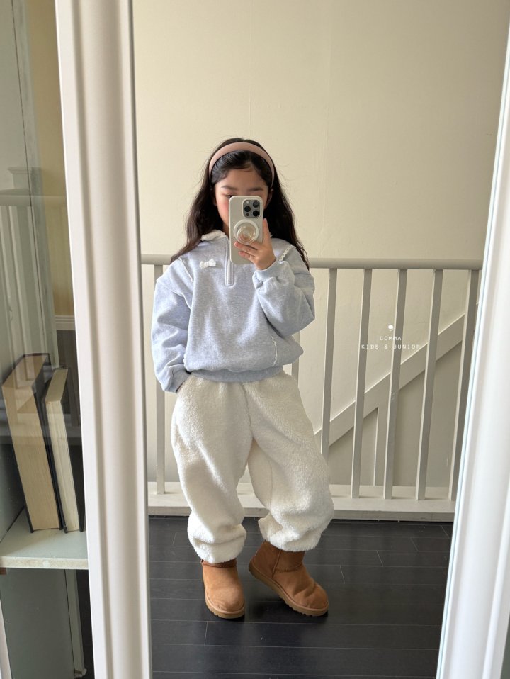 Comma - Korean Children Fashion - #prettylittlegirls - Lace Half Zip-Up - 9