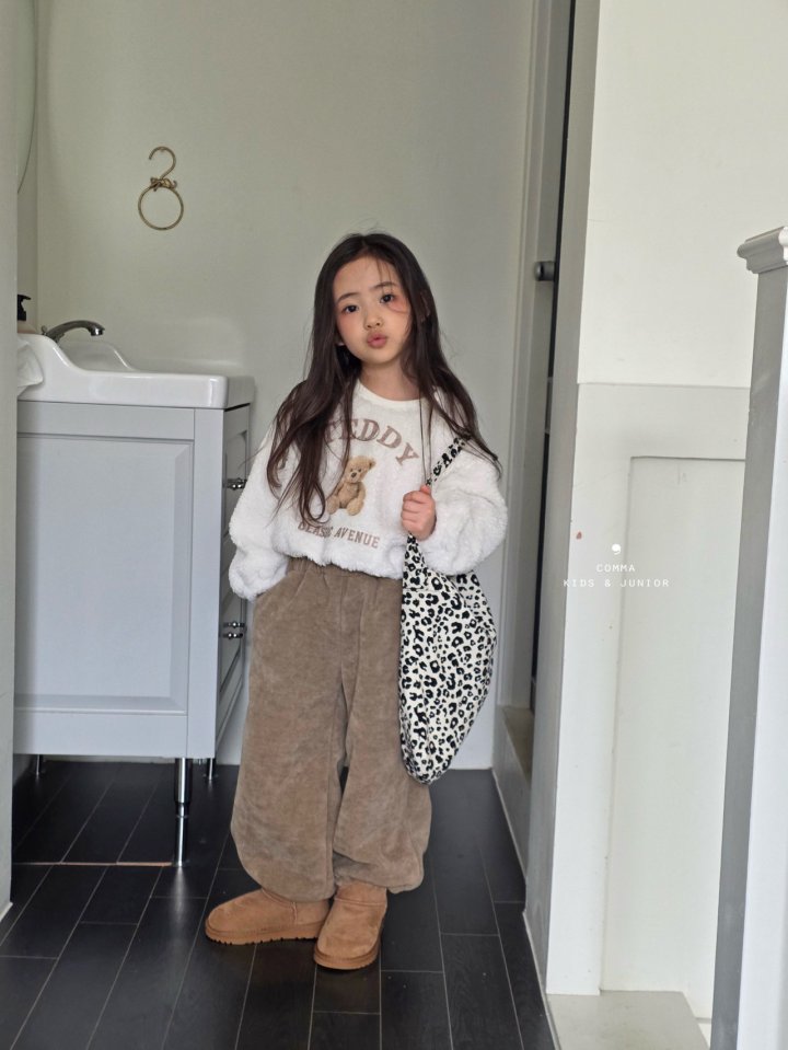 Comma - Korean Children Fashion - #stylishchildhood - Ribbed Wide Pants (Junior) - 3