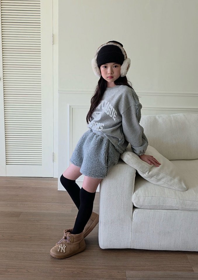 Comma - Korean Children Fashion - #stylishchildhood - Fleece Set - 3
