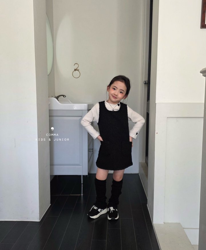 Comma - Korean Children Fashion - #toddlerclothing - Boucle One-piece - 4