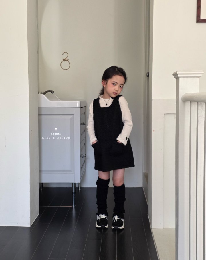 Comma - Korean Children Fashion - #stylishchildhood - Boucle One-piece (Junior) - 3