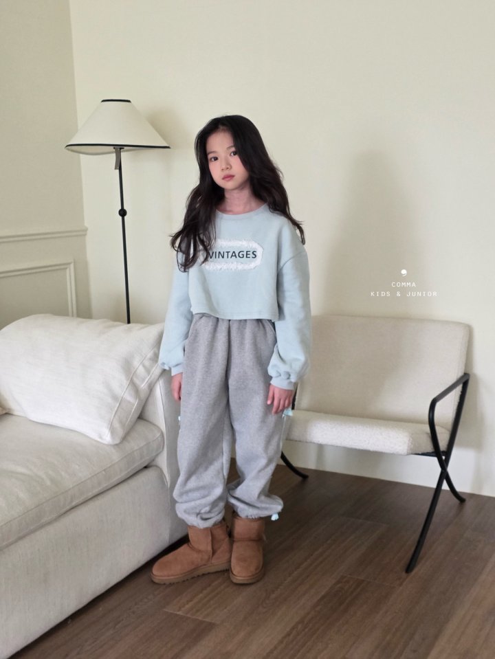 Comma - Korean Children Fashion - #stylishchildhood - Velvet Ribbon Jogger Pants - 10