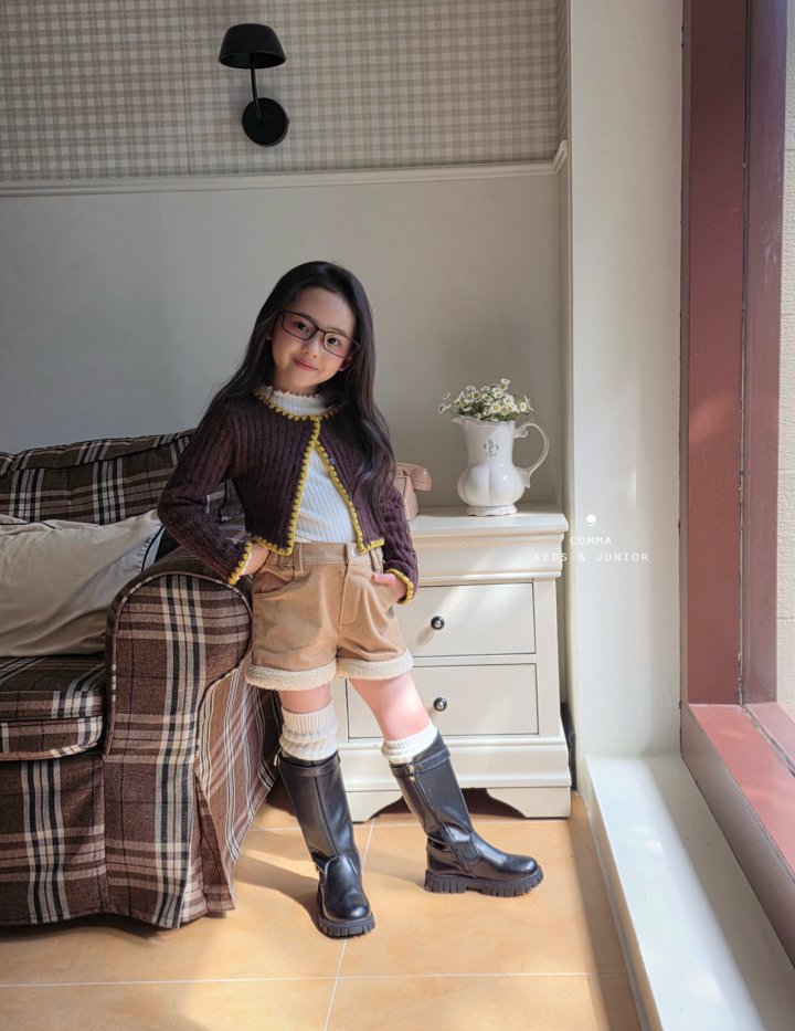 Comma - Korean Children Fashion - #stylishchildhood - Wave Mock Neck Tee - 9