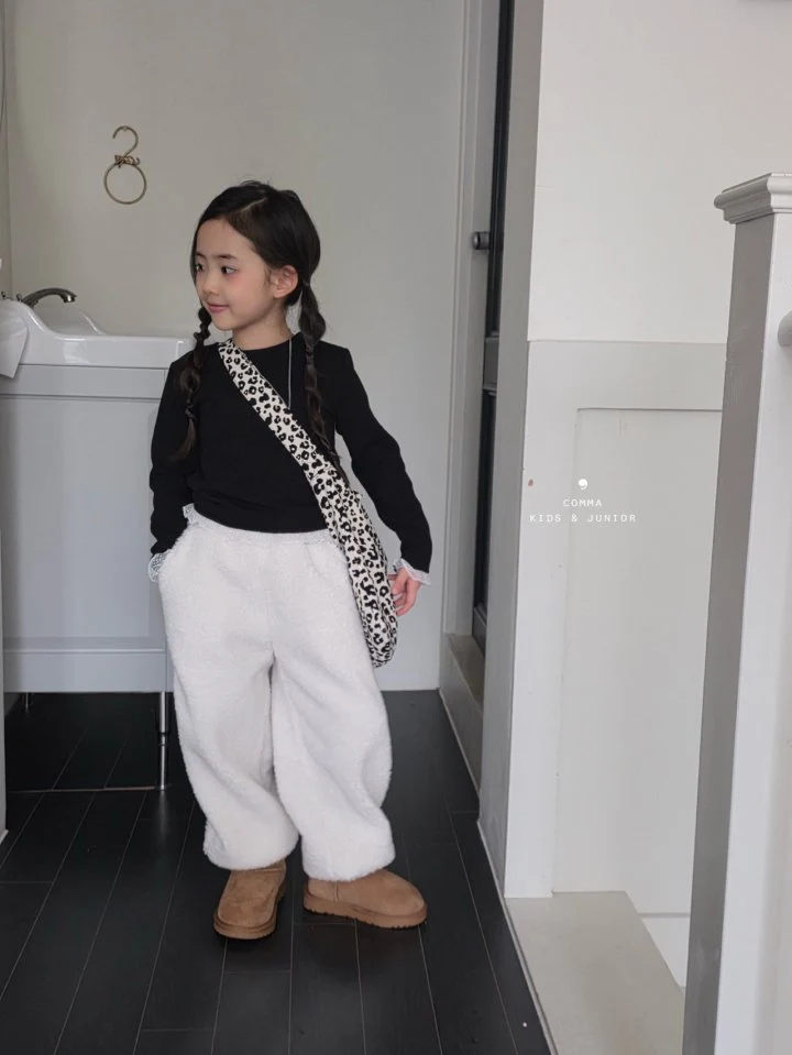Comma - Korean Children Fashion - #todddlerfashion - Winter Lace Tee - 3