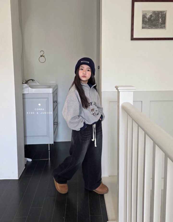 Comma - Korean Children Fashion - #todddlerfashion - Teddy Half Zip-Up - 11