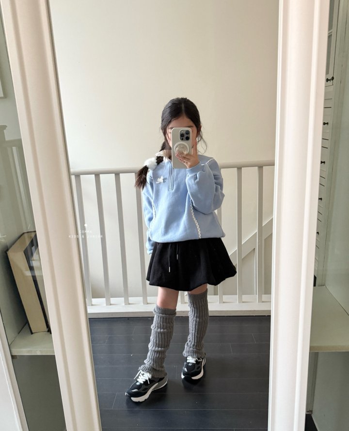Comma - Korean Children Fashion - #todddlerfashion - Lace Half Zip-Up - 10