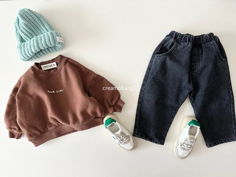 Cream Bbang - Korean Children Fashion - #childrensboutique - Your Life Fleece Sweatshirt - 9