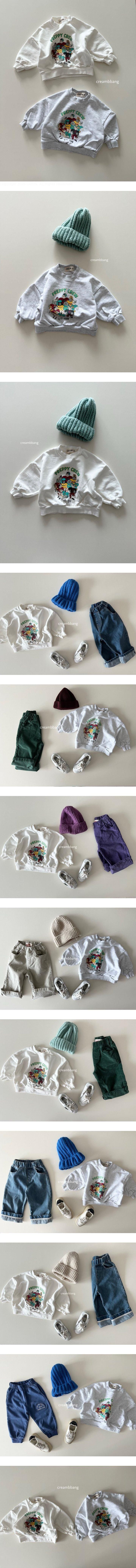 Cream Bbang - Korean Children Fashion - #discoveringself - Crew Sweatshirt
